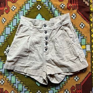 Tan super high rise billabong short